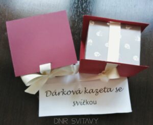Dárková kazeta se svíčkou