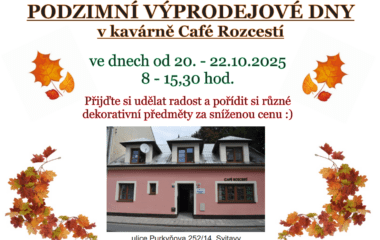 Pozvánka na podzimní výprodejové dny